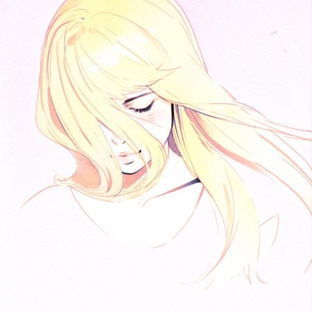 Блондинка рисунок