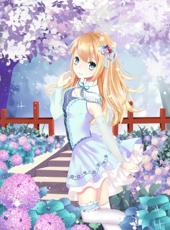 Аниме блондинка