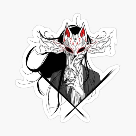 Кицунэ и маска Кицунэ тату