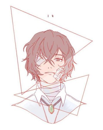 Дадзай Осаму легкий арт