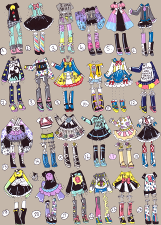 Красивая одежда для персонажей