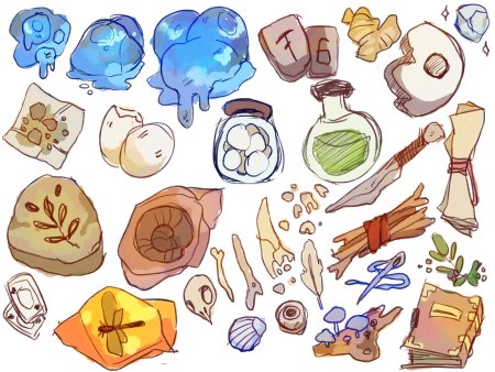 Референсы магических предметов