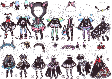 Одежда Чиби для рисования