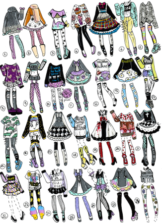 Нарисованная одежда