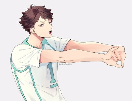 Аниме волейбол Оикава