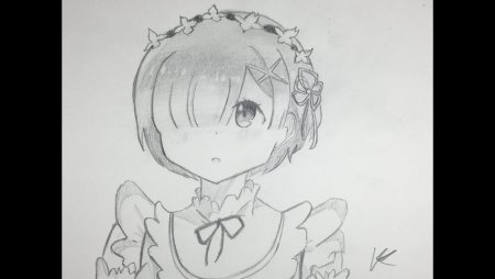 Рем рисунок карандашом
