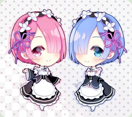 Re Zero рем и рам Чиби