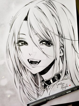 Rosario Vampire арт Манга