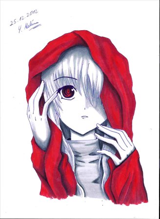 Вампир рисунок аниме