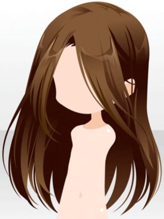 Аниме Чиби с длинными волосами