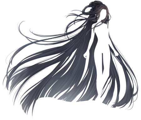 Референс волос каре аниме