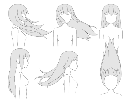 Аниме прически