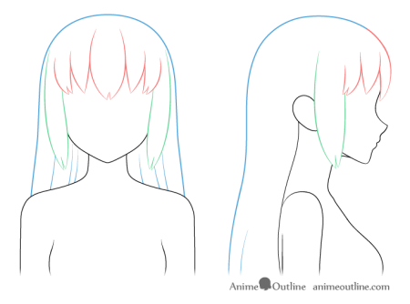 Headshave anime bald girls