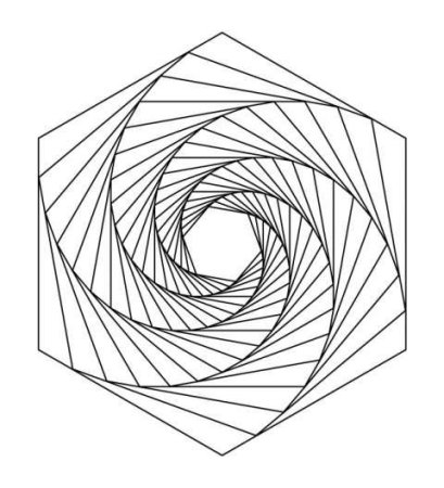 Раскраска по спирали