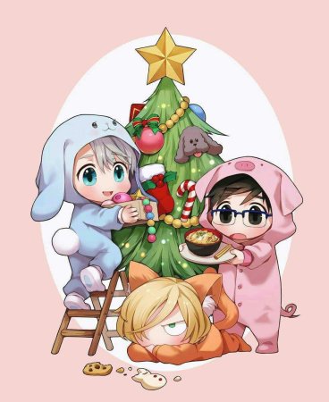 Юри на льду Рождество