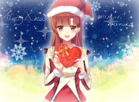 Новогодний плакат в анимешном стиле