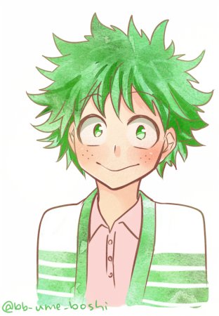 Изуку Мидория в очках