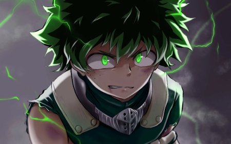 Аниме моя геройская Академия Мидория