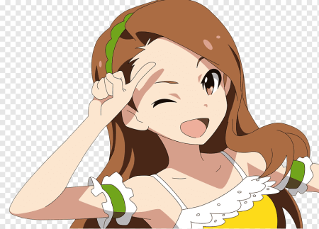 Аниме девочка здоровается