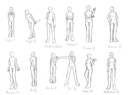 Референс человек в полный рост позы