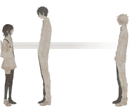 Аниме парень в профиль в полный рост референс