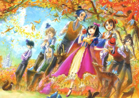 Белоснежка и семь гномов аниме