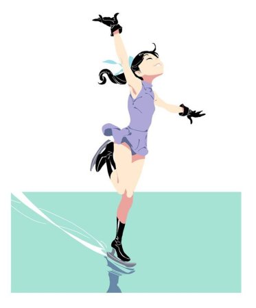 Аниме фигуристка