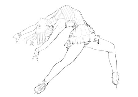 Фигуристы позы для рисования