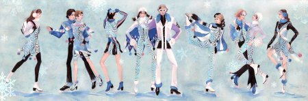 Костюмы фигуристов аниме