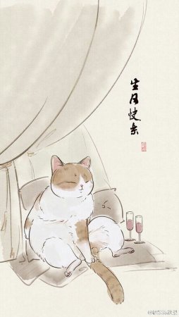 Японский кот аниме