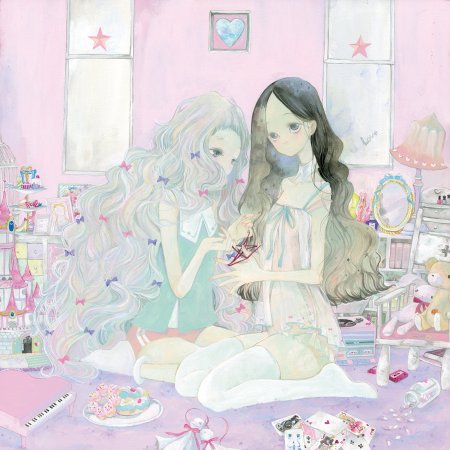 Аниме арты пастельные тона