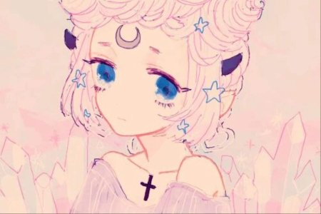 Пастельные рисунки аниме несложные