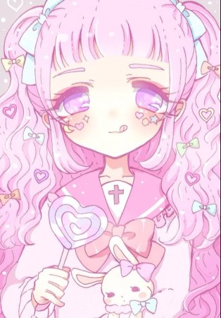Розовый кавай Эстетика аниме