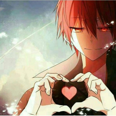 Карма Акабане с сердечком