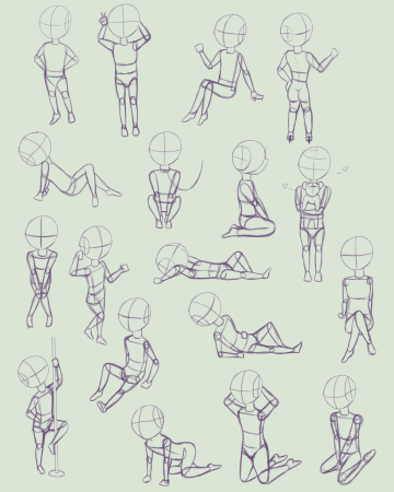 Референсы для рисования сидя