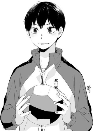 Кагеяма Тобио черно белый