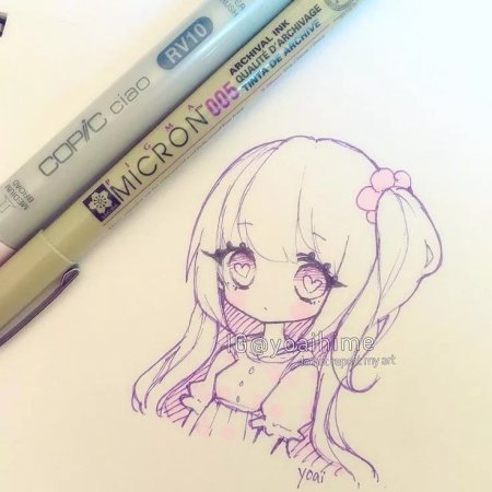 Аниме для срисовки фломастерами