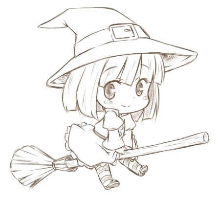 Рисунки аниме Чиби карандашом