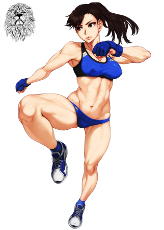 Накаченные девушки аниме