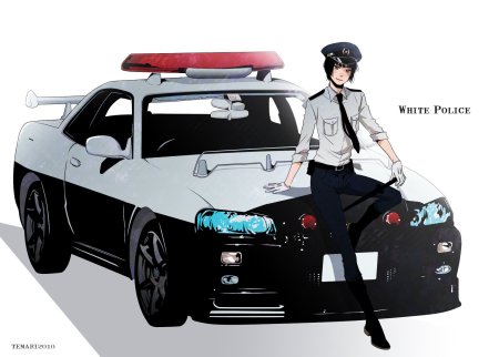 Полицейская машина аниме