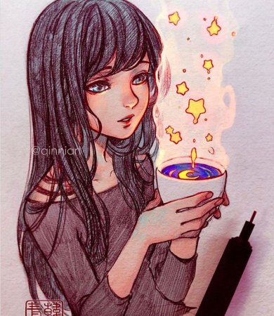 Арты девушек для срисовки