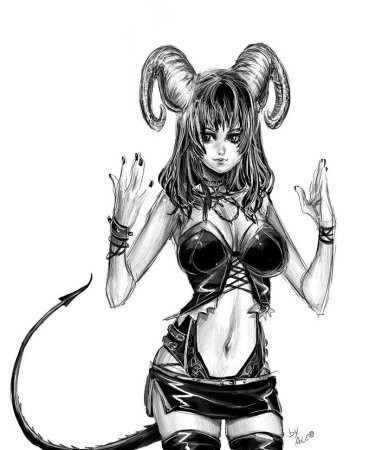 Девушка демон