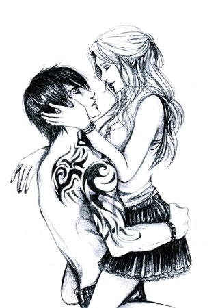 Аниме повалил на кровать