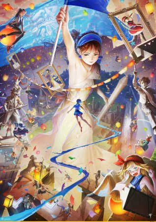 Аниме девушка палитра