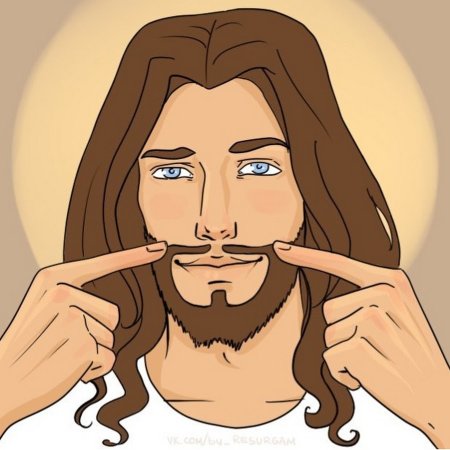 Иисус мультяшный