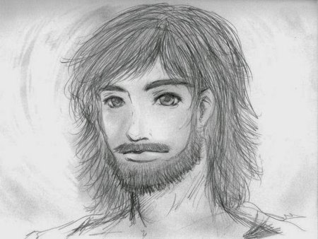 Иисус рисунок аниме