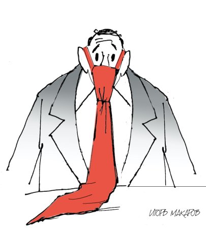Галстук карикатура