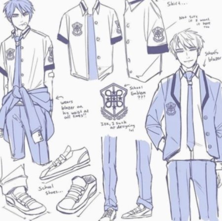 Эскиз современной школьной формы