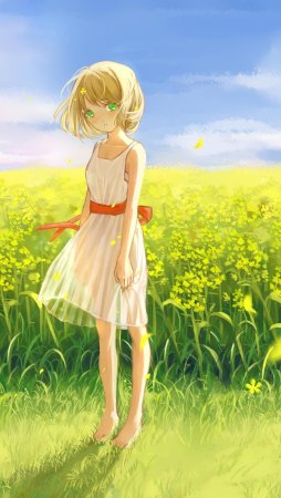 Девочка с короткими светлыми волосами