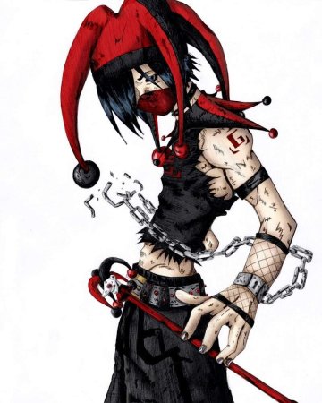 Тату Арлекин эскизы